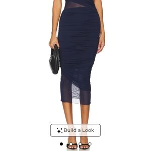 SER.O.YA Midnight Blue Strapless Dress